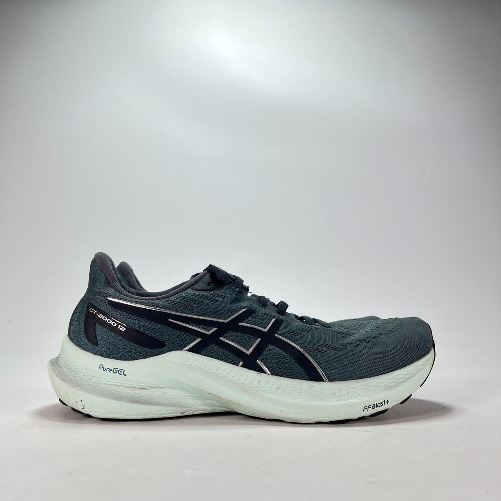 ASICS GT-2000 12 Tarmac Pure Silver Lace Up Running Shoes 1012B506 Women's Sz 10